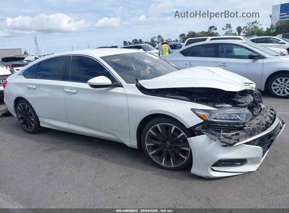 1HGCV1F31KA016373 2019 HONDA ACCORD White Вид щитка приладів