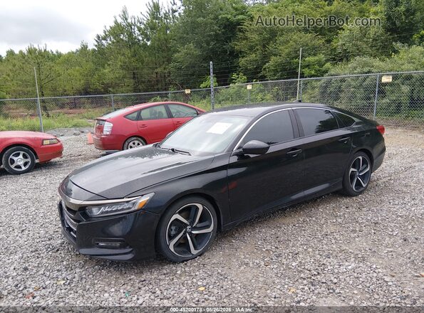 1HGCV1F31KA069638 2019 HONDA ACCORD Black Vista tres cuartos delantera izquierda