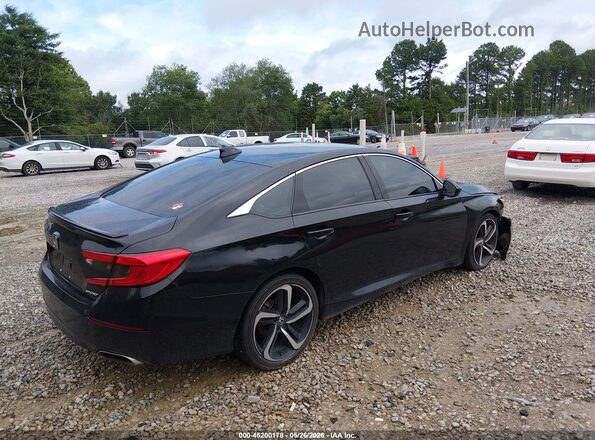 1HGCV1F31KA069638 2019 HONDA ACCORD Black Trasero derecho