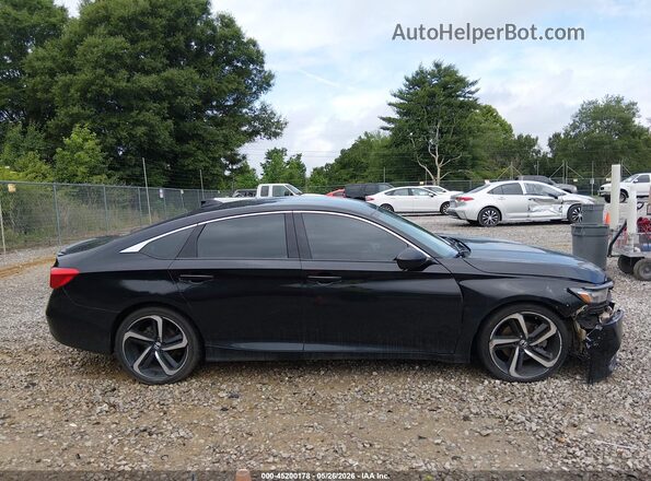 1HGCV1F31KA069638 2019 HONDA ACCORD Black Vista interior trasera