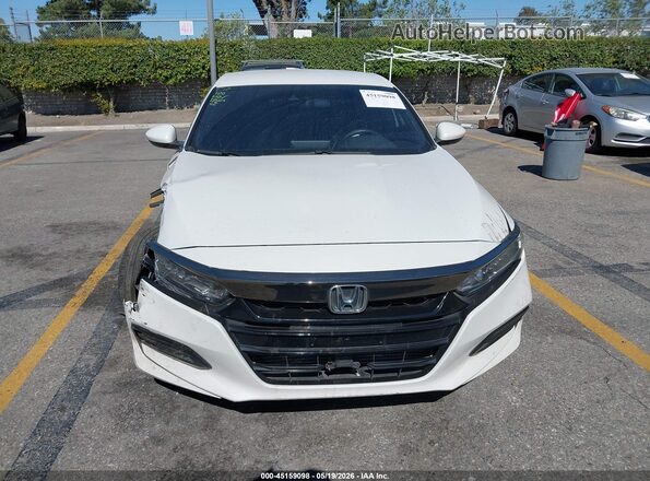 1HGCV1F31LA145053 2020 HONDA ACCORD White Instrument cluster view