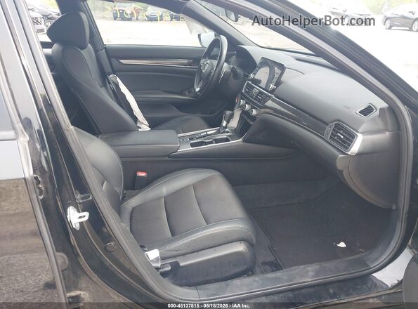 1HGCV1F31MA073112 2021 HONDA ACCORD Black Front interior view