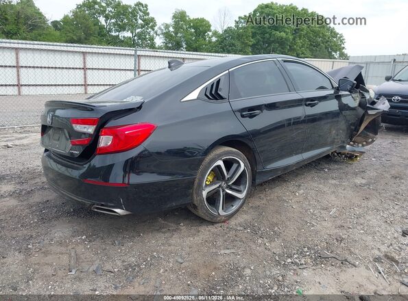 1HGCV1F32JA209629 2018 HONDA ACCORD Black Trasero derecho