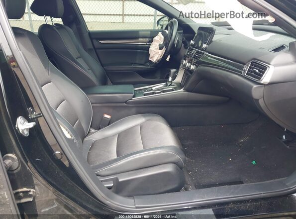 1HGCV1F32JA209629 2018 HONDA ACCORD Black Vista interior delantera