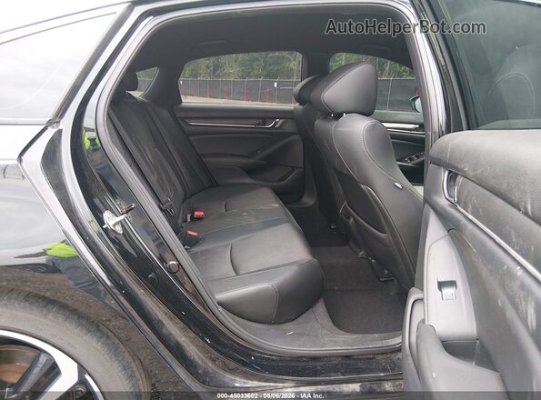 1HGCV1F32KA042917 2019 HONDA ACCORD Black Widok naklejki z numerem VIN
