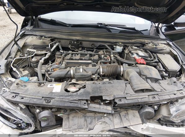 1HGCV1F32KA042917 2019 HONDA ACCORD Black Widok z tyłu