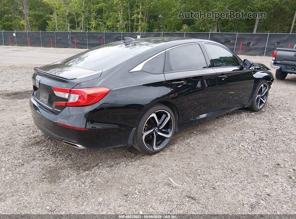 1HGCV1F32KA042917 2019 HONDA ACCORD Black Tył prawy