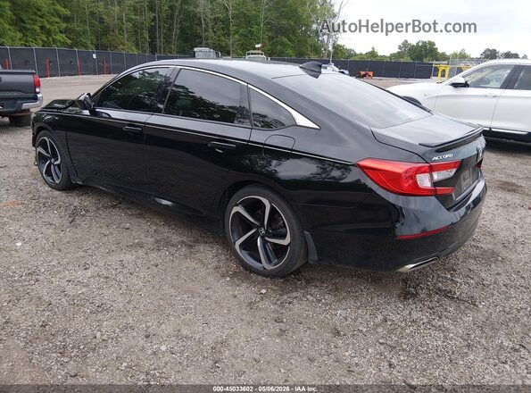 1HGCV1F32KA042917 2019 HONDA ACCORD Black Tył lewy
