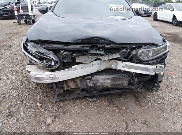 1HGCV1F32KA042917 2019 HONDA ACCORD Black Widok z przodu