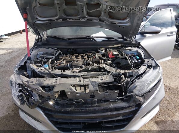 1HGCV1F32KA081698 2019 HONDA ACCORD Silver Вид ззаду