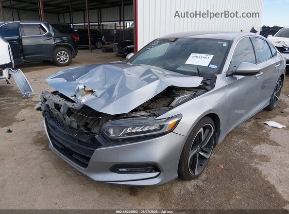 1HGCV1F32KA081698 2019 HONDA ACCORD Silver Вид спереду