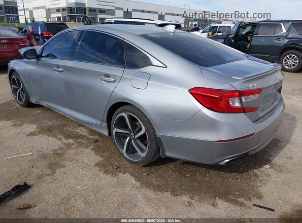 1HGCV1F32KA081698 2019 HONDA ACCORD Silver Задня ліва чверть