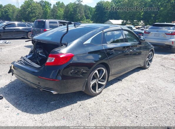 1HGCV1F32LA018098 2020 HONDA ACCORD Черный Задняя правая четверть