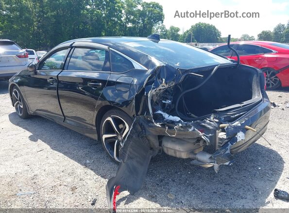 1HGCV1F32LA018098 2020 HONDA ACCORD Черный Вид спереди