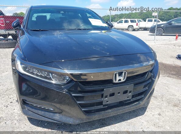 1HGCV1F32LA018098 2020 HONDA ACCORD Черный Вид задней части салона