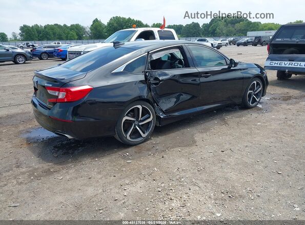 1HGCV1F32LA132988 2020 HONDA ACCORD Black Tył prawy