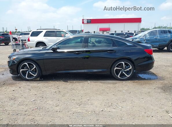 1HGCV1F32LA132988 2020 HONDA ACCORD Black Widok wnętrza 360 stopni