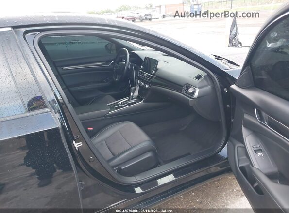 1HGCV1F32LA135146 2020 HONDA ACCORD Black Front interior view