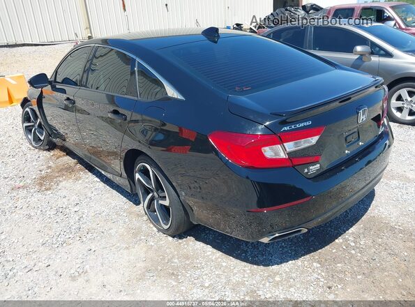 1HGCV1F32MA032813 2021 HONDA ACCORD Черный Задняя левая четверть