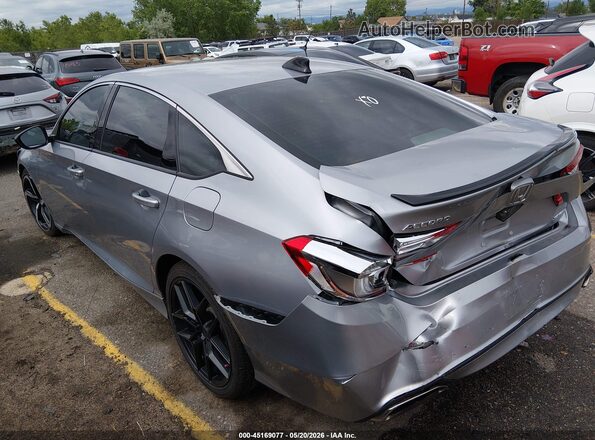 1HGCV1F32MA078402 2021 HONDA ACCORD Gray Trasero izquierdo