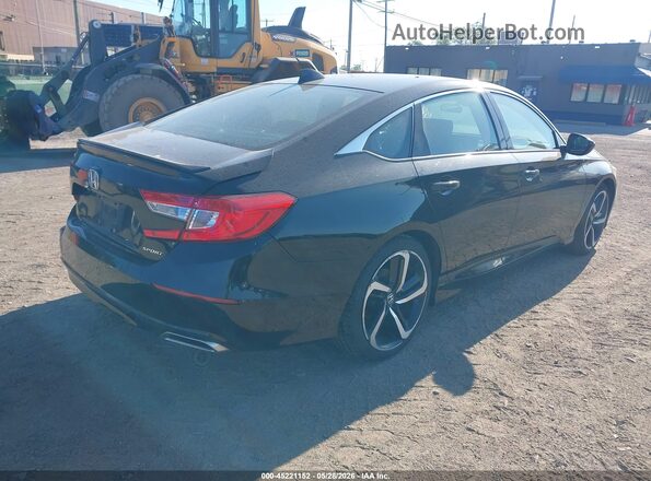 1HGCV1F32MA088251 2021 HONDA ACCORD Black Tył prawy
