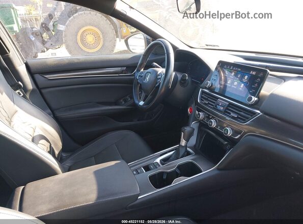 1HGCV1F32MA088251 2021 HONDA ACCORD Black Widok wnętrza z przodu