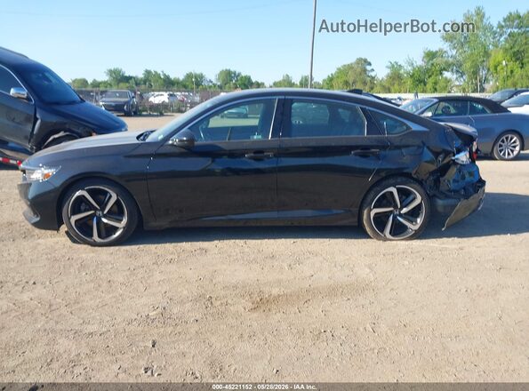 1HGCV1F32MA088251 2021 HONDA ACCORD Black Widok wnętrza 360 stopni
