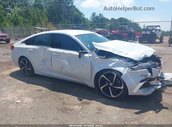 1HGCV1F32MA098567 2021 HONDA ACCORD White Widok z przodu