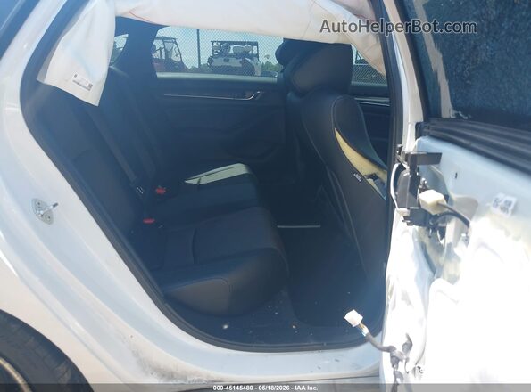 1HGCV1F32MA098567 2021 HONDA ACCORD White Widok naklejki z numerem VIN
