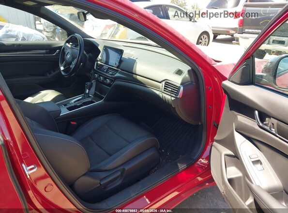 1HGCV1F32MA101435 2021 HONDA ACCORD Red Սալոնի դիմացի տեսք