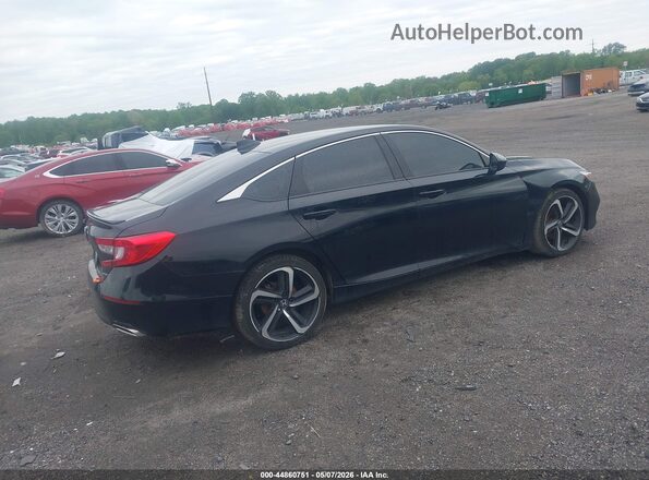 1HGCV1F33KA002636 2019 HONDA ACCORD Black Հետևի աջ