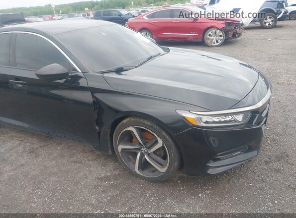 1HGCV1F33KA002636 2019 HONDA ACCORD Black Դիմացի տեսք