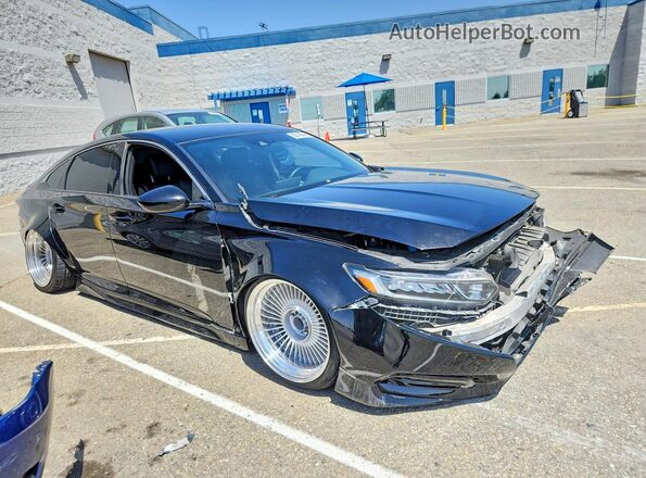 1HGCV1F33KA065851 2019 HONDA ACCORD Black Front right