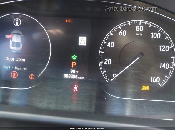 1HGCV1F33KA069611 2019 HONDA ACCORD Белый Вид задних сидений
