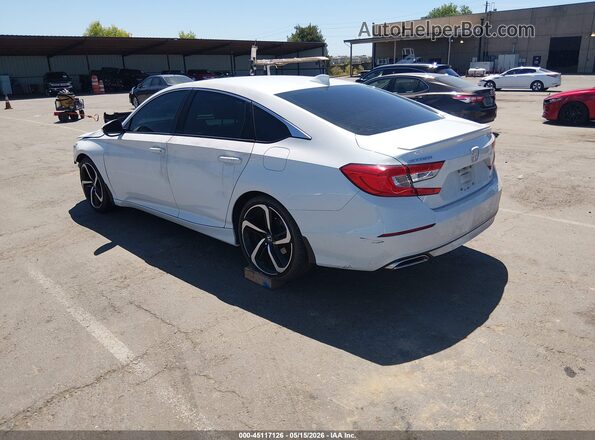 1HGCV1F33KA069611 2019 HONDA ACCORD Белый Задняя левая четверть