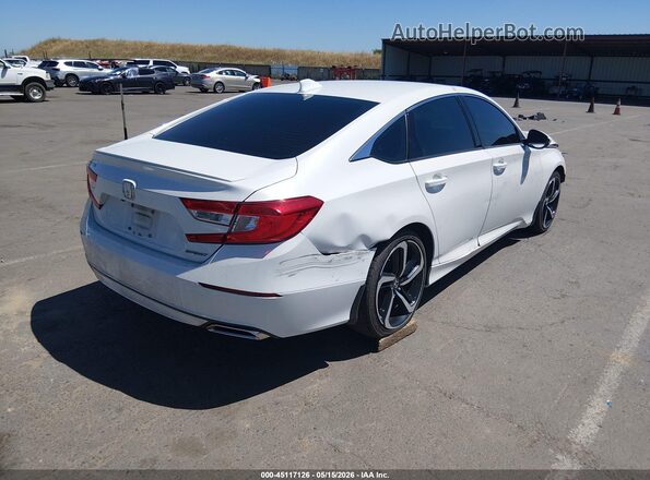 1HGCV1F33KA069611 2019 HONDA ACCORD Белый Задняя правая четверть