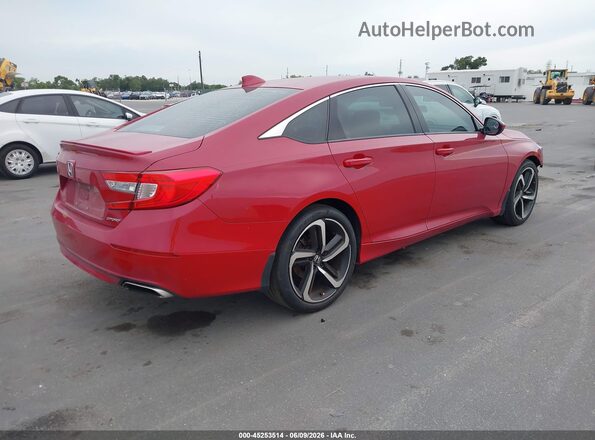 1HGCV1F33KA118161 2019 HONDA ACCORD Red 