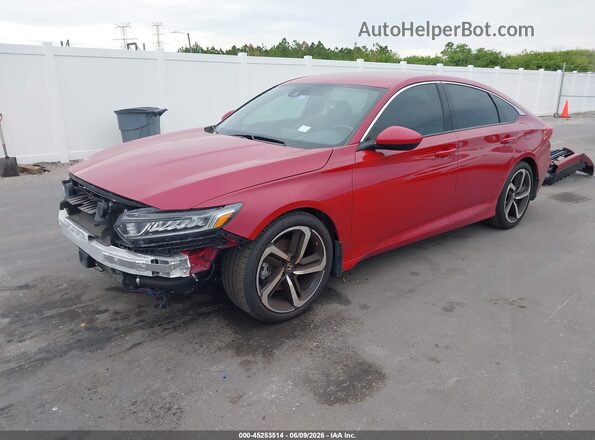 1HGCV1F33KA118161 2019 HONDA ACCORD Red 