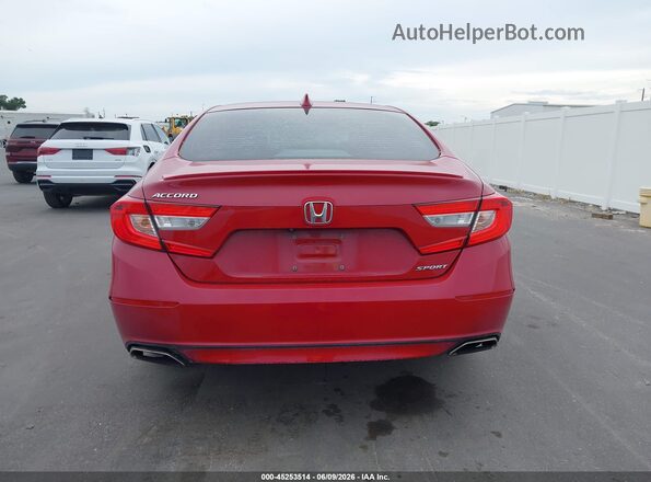 1HGCV1F33KA118161 2019 HONDA ACCORD Red 