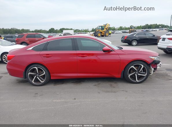 1HGCV1F33KA118161 2019 HONDA ACCORD Red 