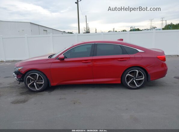1HGCV1F33KA118161 2019 HONDA ACCORD Red 