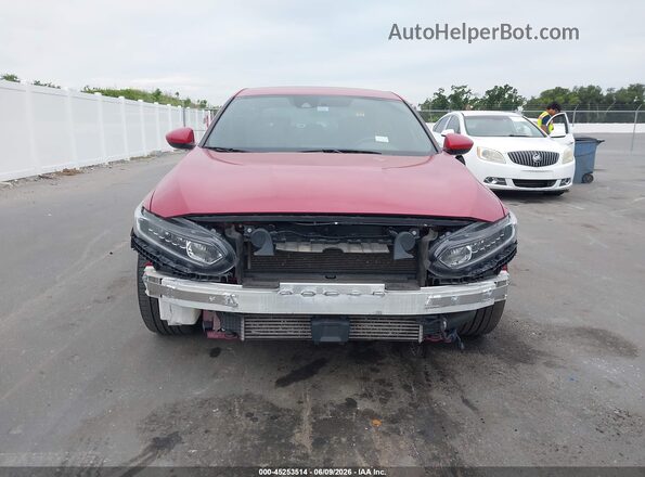 1HGCV1F33KA118161 2019 HONDA ACCORD Red 