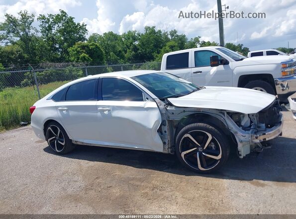 1HGCV1F33KA156537 2019 HONDA ACCORD White Widok wnętrza 360 stopni