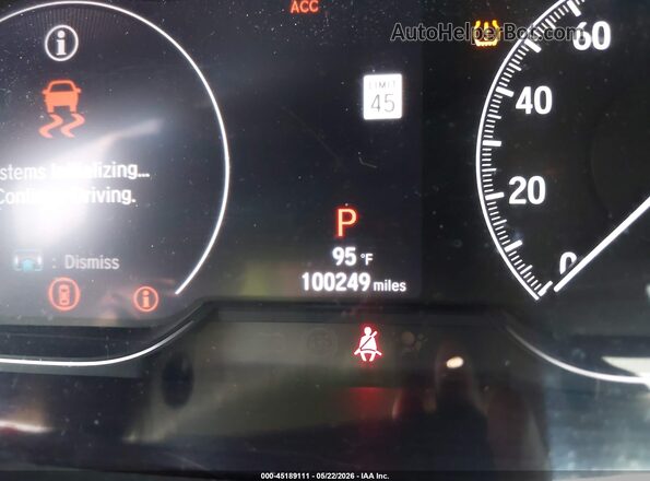 1HGCV1F33KA156537 2019 HONDA ACCORD White Widok tylnych siedzeń