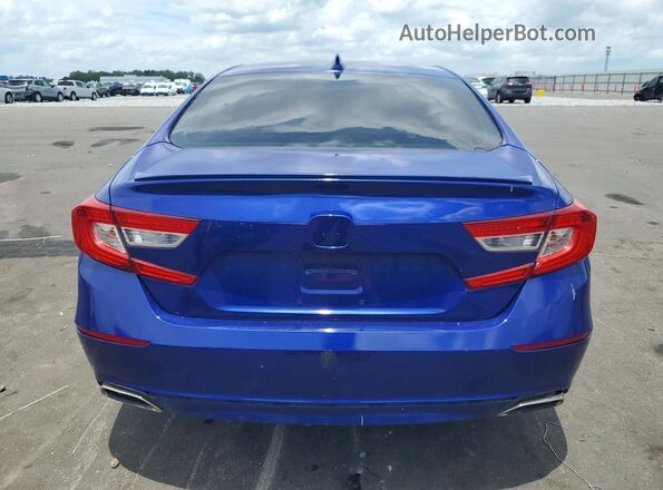 1HGCV1F33KA160507 2019 HONDA ACCORD Blue 