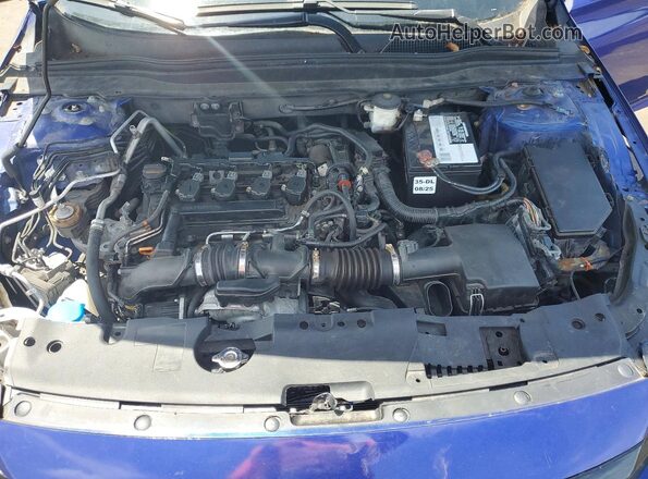 1HGCV1F33KA160507 2019 HONDA ACCORD Blue 