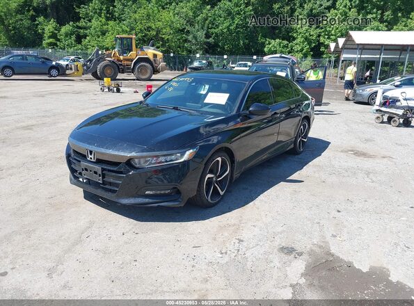 1HGCV1F33LA000158 2020 HONDA ACCORD Black Vista tres cuartos delantera izquierda