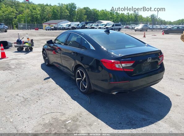 1HGCV1F33LA000158 2020 HONDA ACCORD Black Trasero izquierdo