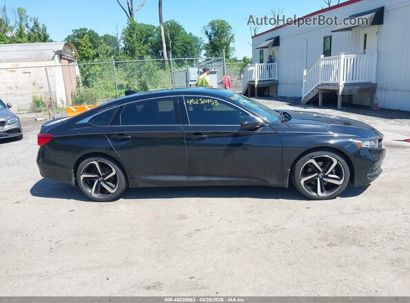 1HGCV1F33LA000158 2020 HONDA ACCORD Black Vista interior trasera