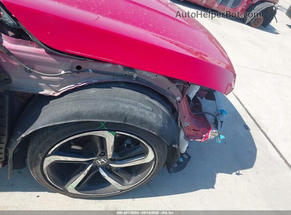 1HGCV1F33LA127928 2020 HONDA ACCORD Red Vista frontal